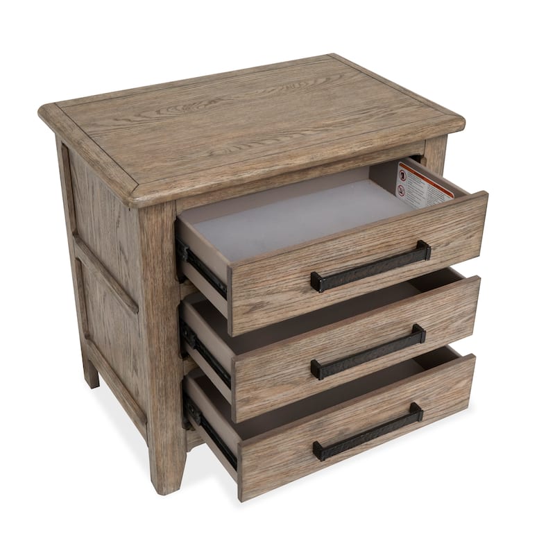 Magnussen Home Claremont Smokey Taupe Drawer Nightstand