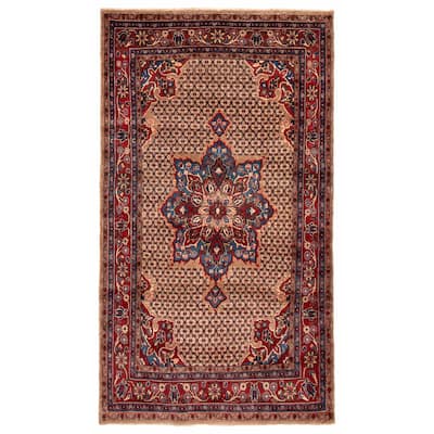 ECARPETGALLERY Hand-knotted Kayseri Vintage Brown Wool Rug - 5'2 x 7'10