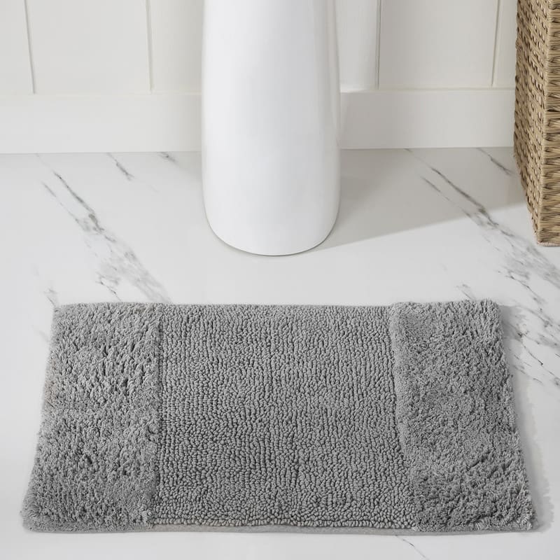 Better Trends Bath Rug 100% Cotton Water Absorbent Tufted Bathroom Rugs for Shower, Sink Mats Machine Wash Granada Collection
