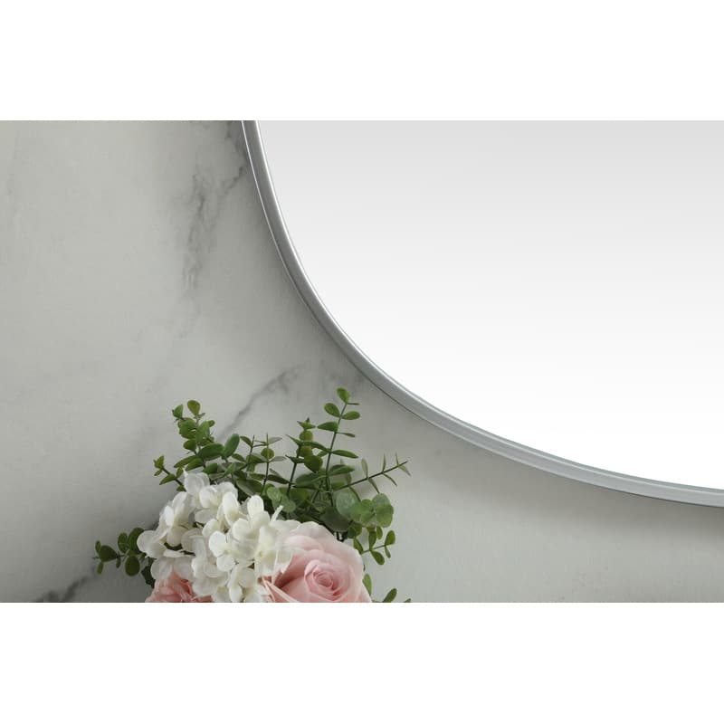 Indigo Home Metal Frame Oval Mirror 30x48 Inch