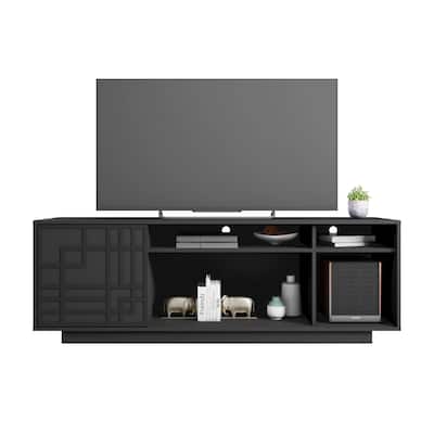 Modern Contemporary Storage TV Stand for TVs Up to 70 Inches