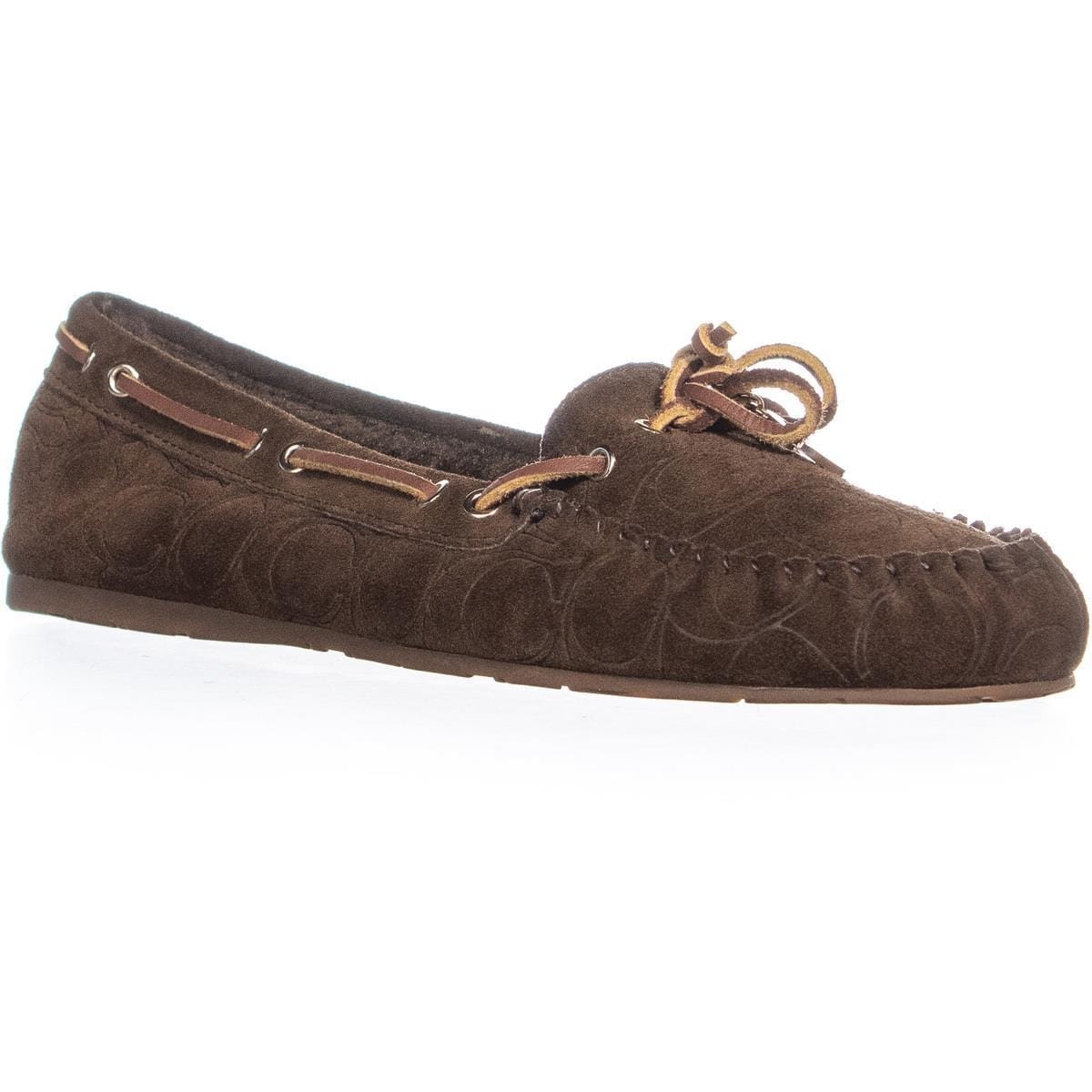 coach moccasin slippers