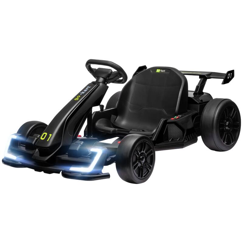 Ride on Go Kart for Kids, 24V 7.5 MPH Fast Drifting Circling Car