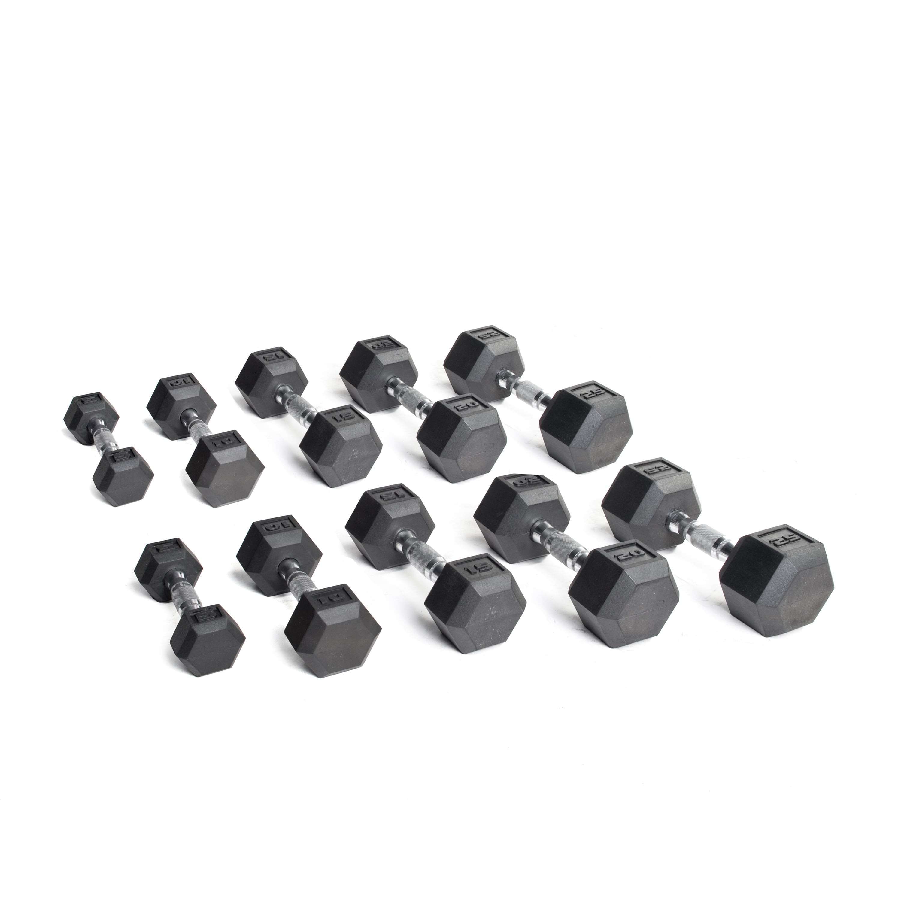 Cap 150 lb rubber hex hotsell dumbbell