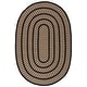 preview thumbnail 22 of 57, SAFAVIEH Handmade Braided Levina Country Rug 3' x 5' Oval - Beige/Black - Oval