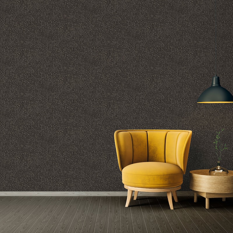 Galerie Wallcoverings Absolutely Chic Crocodile Print Motif Vinyl on Non-woven Metallic Wallpaper Roll
