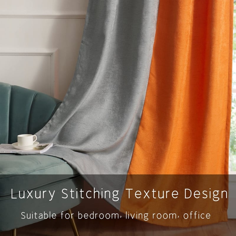 Ombre Blackout Curtains for Living Room Thermal