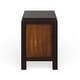 preview thumbnail 5 of 6, Furniture of America Poa Transitional Walnut Solid Wood 2-Drawer Nightstand