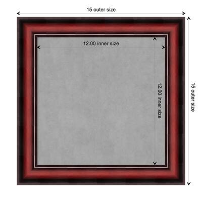 Amanti Art Rubino Cherry Scoop Framed Magnetic Board