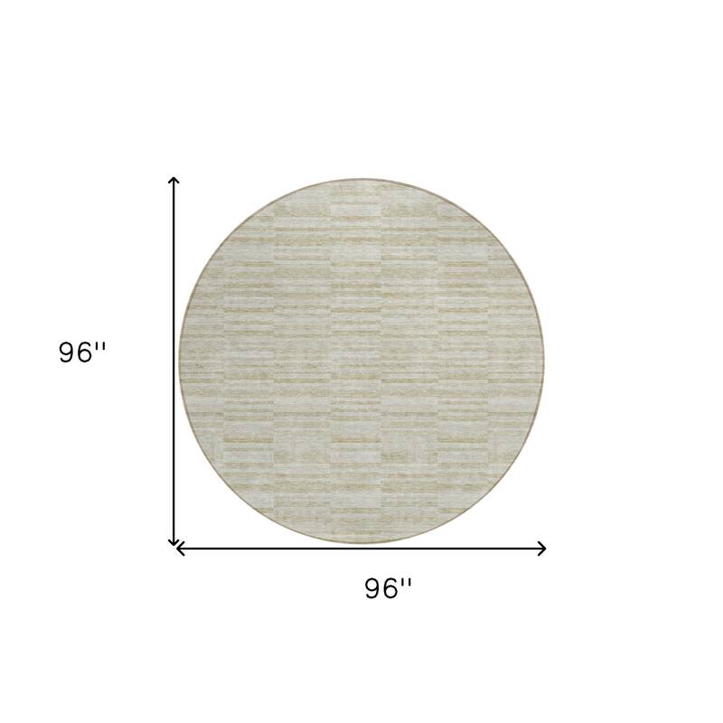 HomeRoots Striped Transitional Rectangle Outdoor Rug