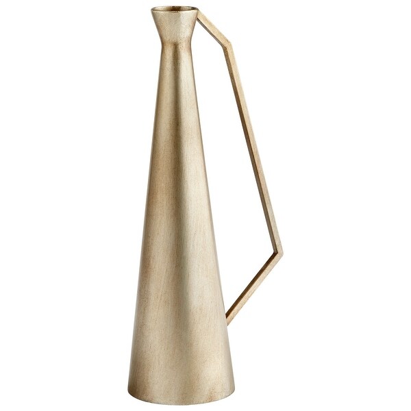 Cyan Design 09862 Dhaka 7" Diameter Iron Vase - Nickel