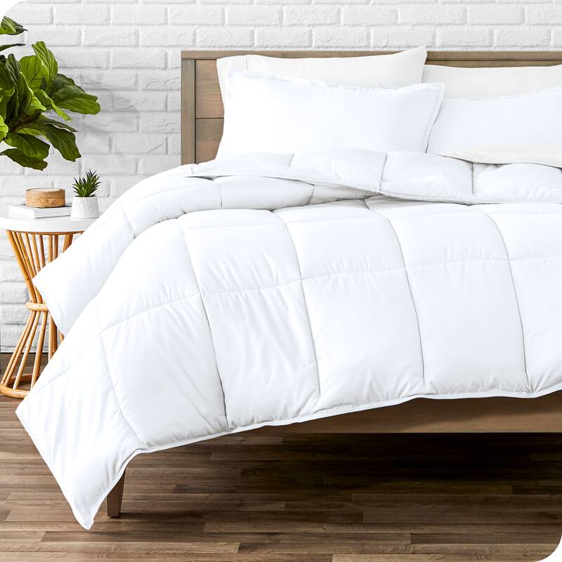 Bare Home Hypoallergenic Down Alternative Comforter Set - King - Cal King - White