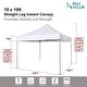 preview thumbnail 19 of 40, 10' x 10' Pop Up Outdoor Canopy Tent Commercial Instant Reinforce Canopies with Wheel Carry Bag & Storage Pocket - 10x10'