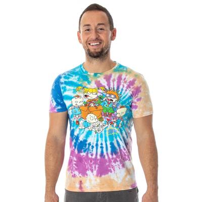 Nickelodeon Rugrats Men's The Crew At Play Tie-Dye T-Shirt