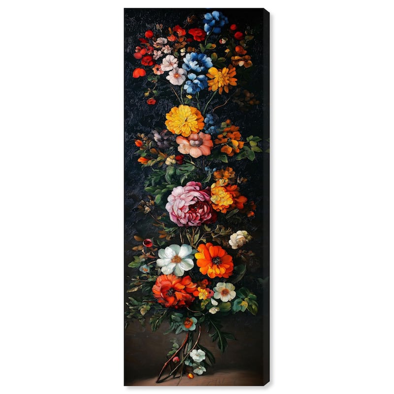 Botanical Rhapsody III Panoramic Canvas by Art Remedy, Gallery Wrapped - 20" x 54"