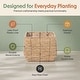 preview thumbnail 8 of 9, Woven Square Flower Pot Planter with Leak-Proof Plastic Lining