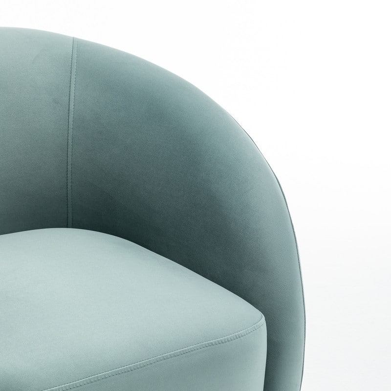 SEYNAR Modern Glam Velvet Upholstered 360 Degree Swivel Accent Armchair Set of 2