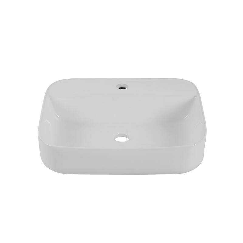 Square Countertop Ceramic Washbasin