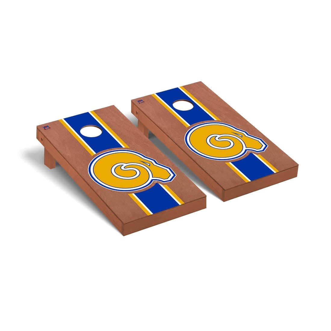 Albany State Golden Rams Rosewood Cornhole Board Set