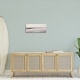 preview thumbnail 2 of 8, Stupell Tropical Waterfront Sunrise Incoming Tide beach Panoramic Photography Canvas Wall Art - White