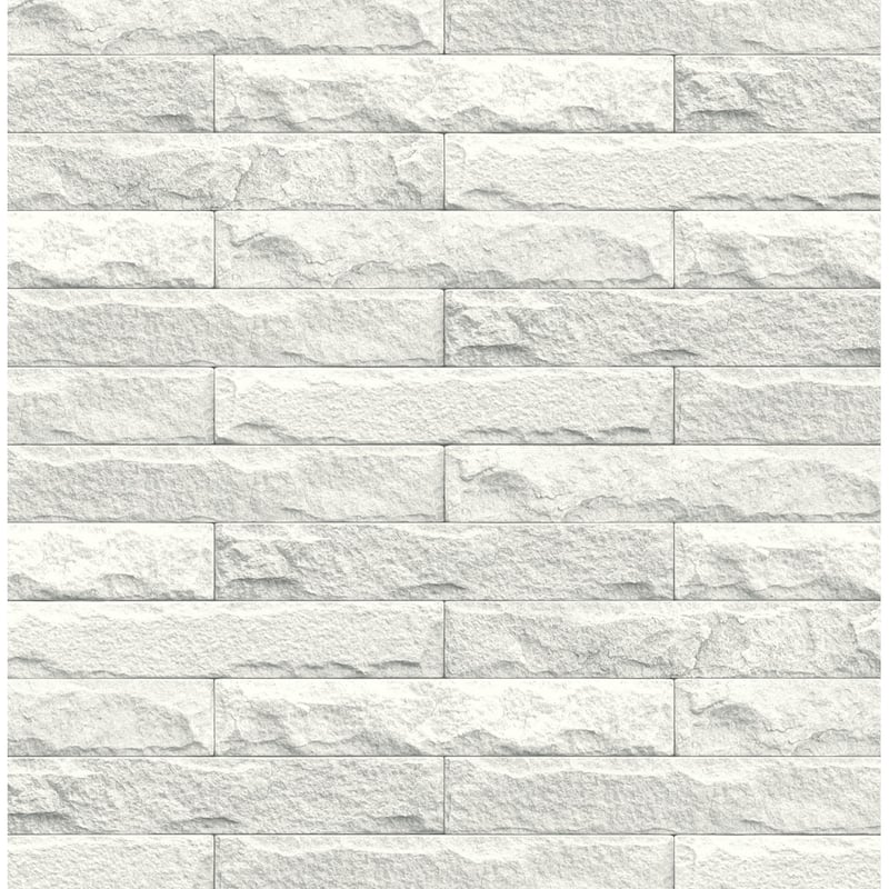 Seabrook Designs Tomer Faux Granite Unpasted Wallpaper - 20.5 in. W x 33 ft. L - Off-White
