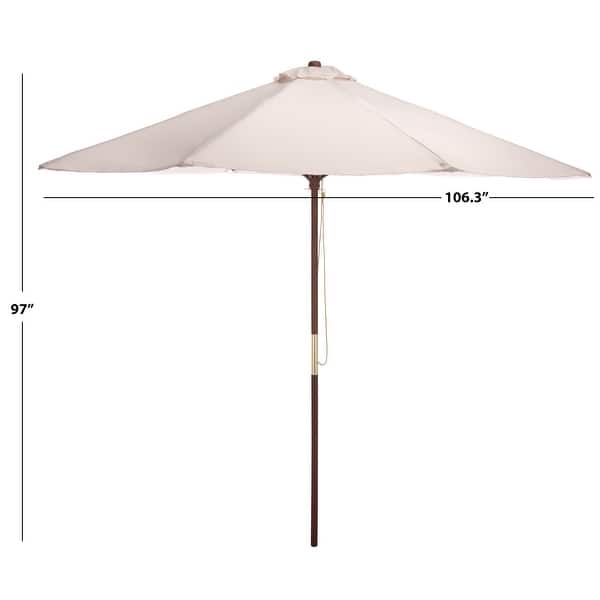 dimension image slide 2 of 5, SEI Furniture Casandra Round Ribbed Umbrella