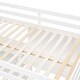 preview thumbnail 13 of 23, Full Size Loft Bed with Desk, 3-Tier Shelves and Writable Board, Wooden Storage Bed with Ladder and Guardrails for Safety
