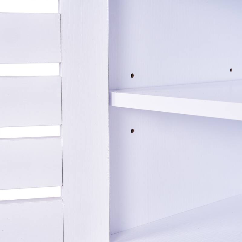 Javlergo L-Shaped Entryway Bench with Shoe Storage PU Cushion & Magnetic Shutter Door Hall Bench with Gold Legs for Living Room