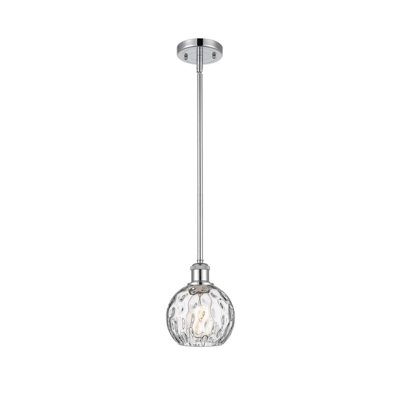 Innovations Lighting Athens Water Glass 1 Light 6" Mini Pendant - Polished Chrome