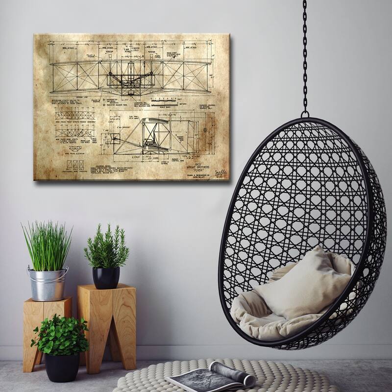 Ready2HangArt 'Watching Airplanes' Canvas Art Print