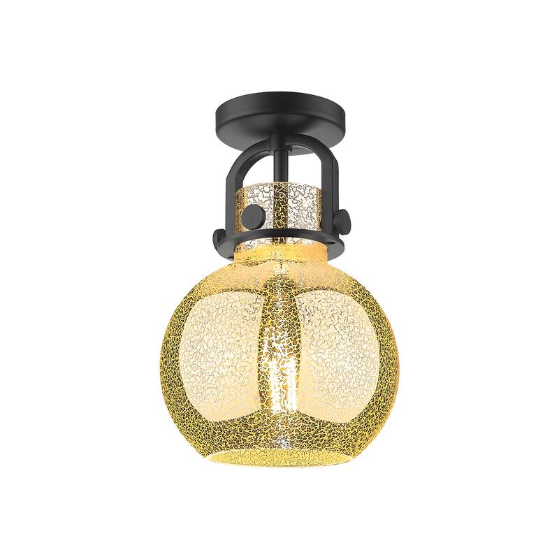 Innovations Lighting Newton Sphere - 1 Light 8" Arched-Frame Flush Mount Light