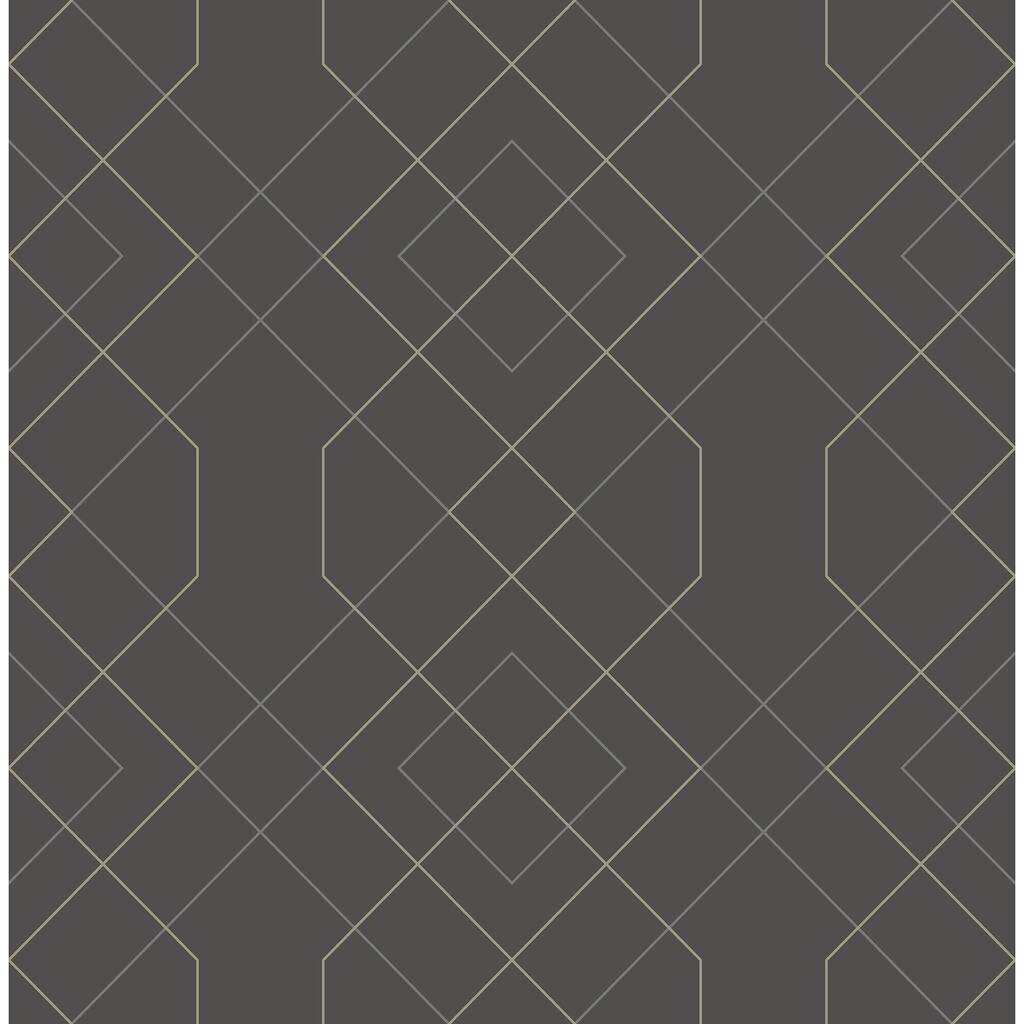 Scott Living Ballard Grey Geometric Wallpaper