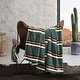 preview thumbnail 4 of 2, Wrangler Western Saddle Stripe Ultra Soft Plush Fleece Bed Blanket