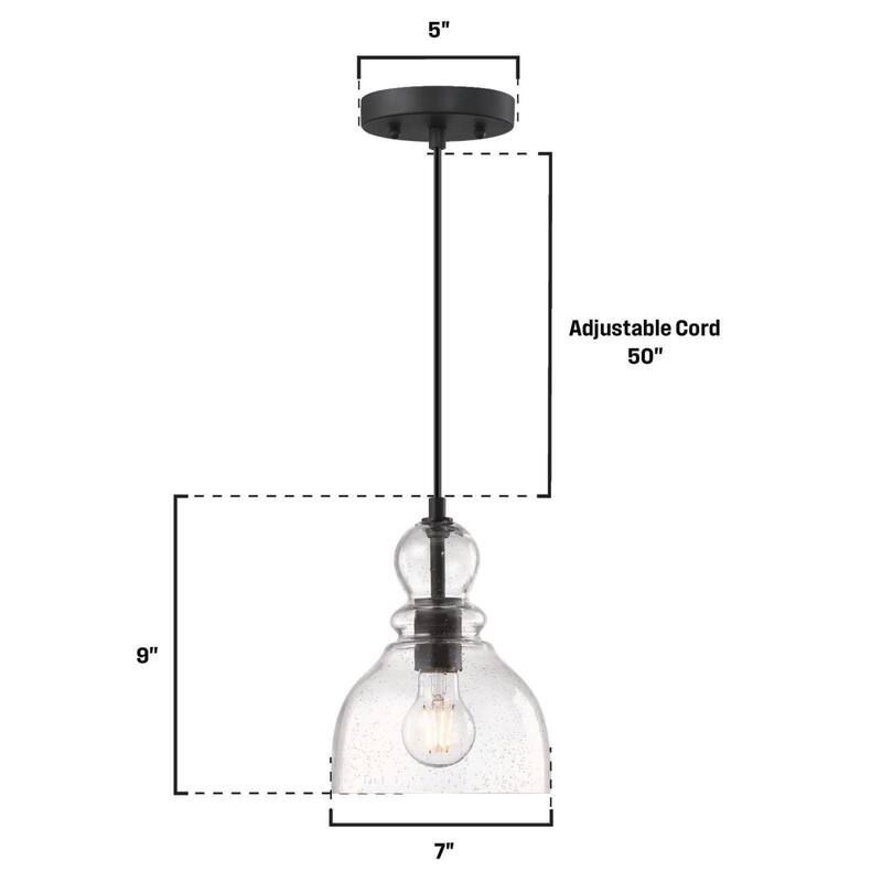 Westinghouse 6132700 Fiona 7" Wide LED Suspension Mini Pendant