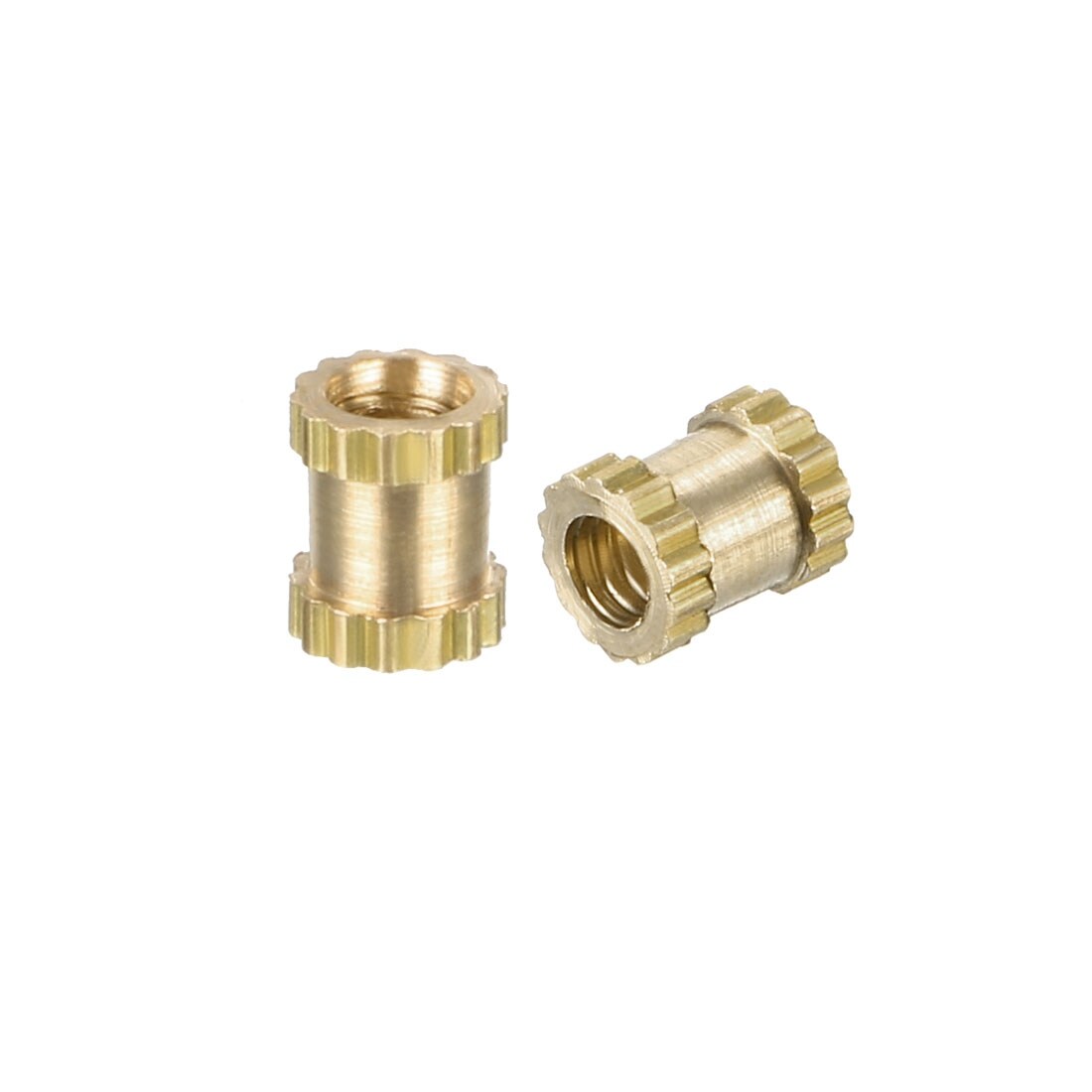 100 Inserts Filetés Laiton Knurlés M2 X 4mm(L) X 3,2mm(OD) - Pour Fixations Discrètes Et Solides - Neufs, Marque Uxcell