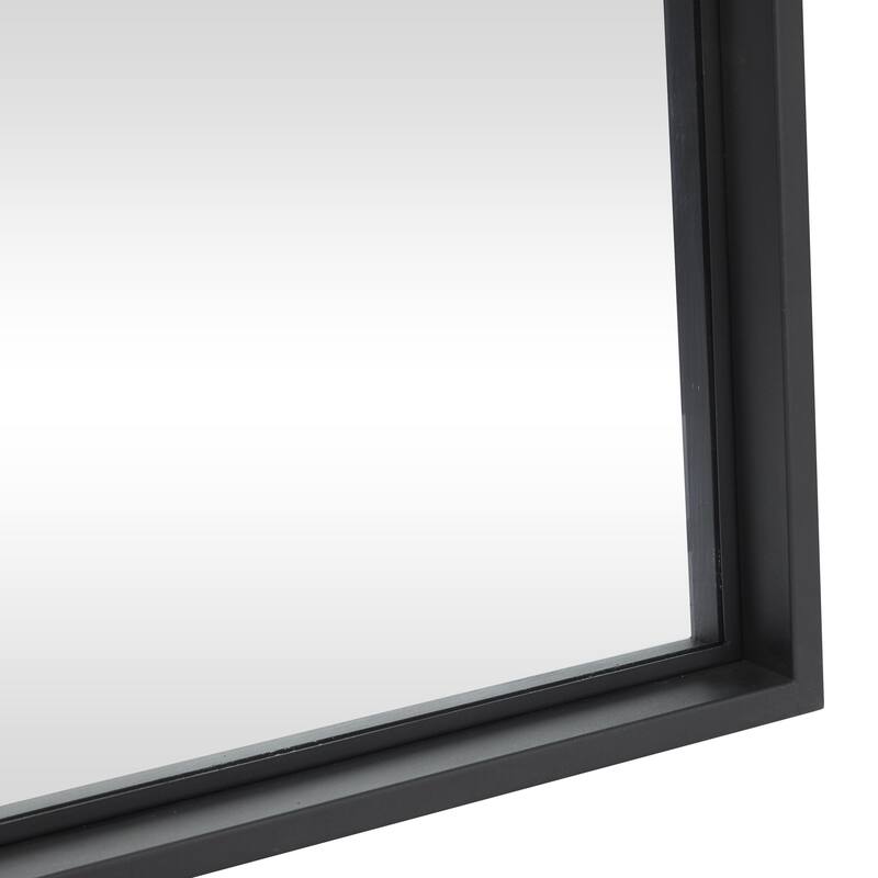 Black Metal Tall Room Floor Mirror