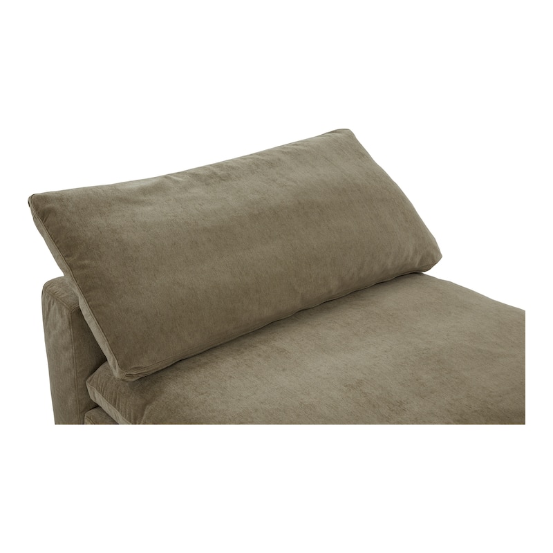 Aurelle Home Corbin Modern Modular Sectional Piece - Slipper Chair