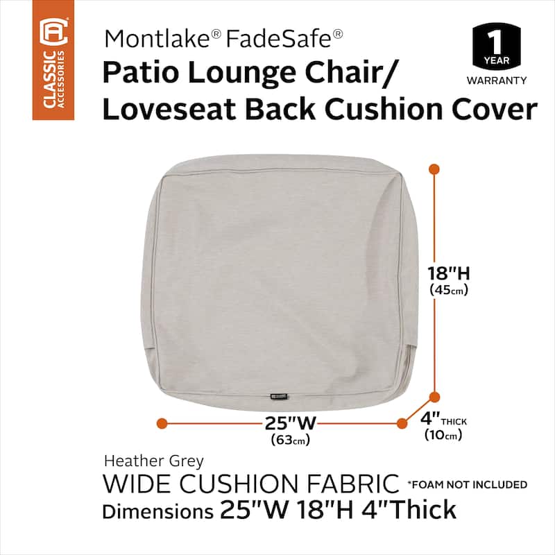 Classic Accessories Montlake Water-resistant Cushion Slip Cover