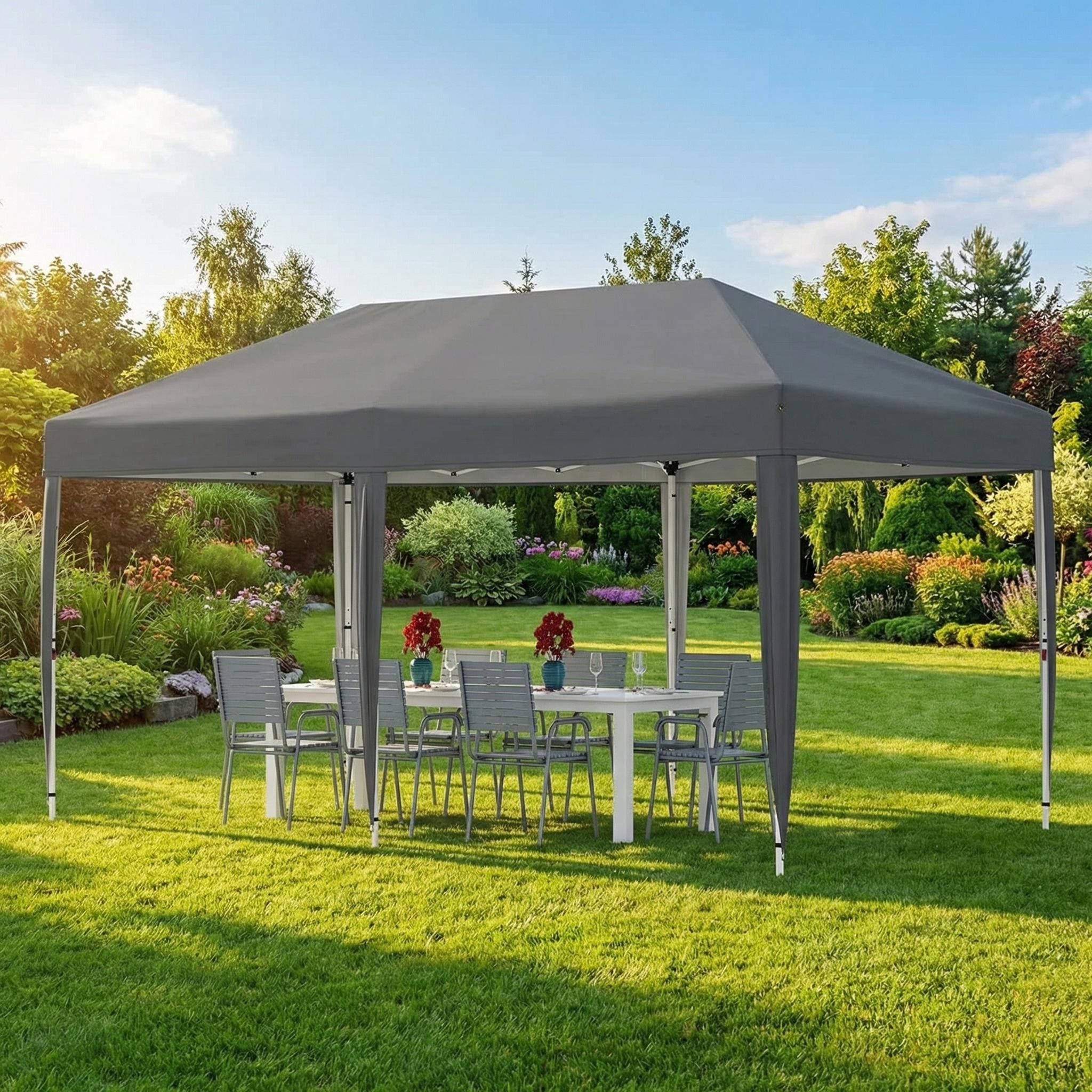 Pop Up Canopy Tent, Adjustable Height