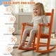 preview thumbnail 17 of 38, 16 In. Kids Classic Solid Poplar Wood Rocking Chair, Egg-Shaped Seat For Ages 2–5 - 9' x 12'