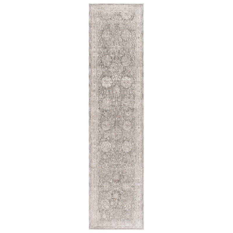 SAFAVIEH Mason Guliz Vintage Rug - 2' x 8' Runner - Beige/Dark Grey Ivory
