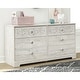 preview thumbnail 17 of 29, Signature Design by Ashley Paxberry White Dresser