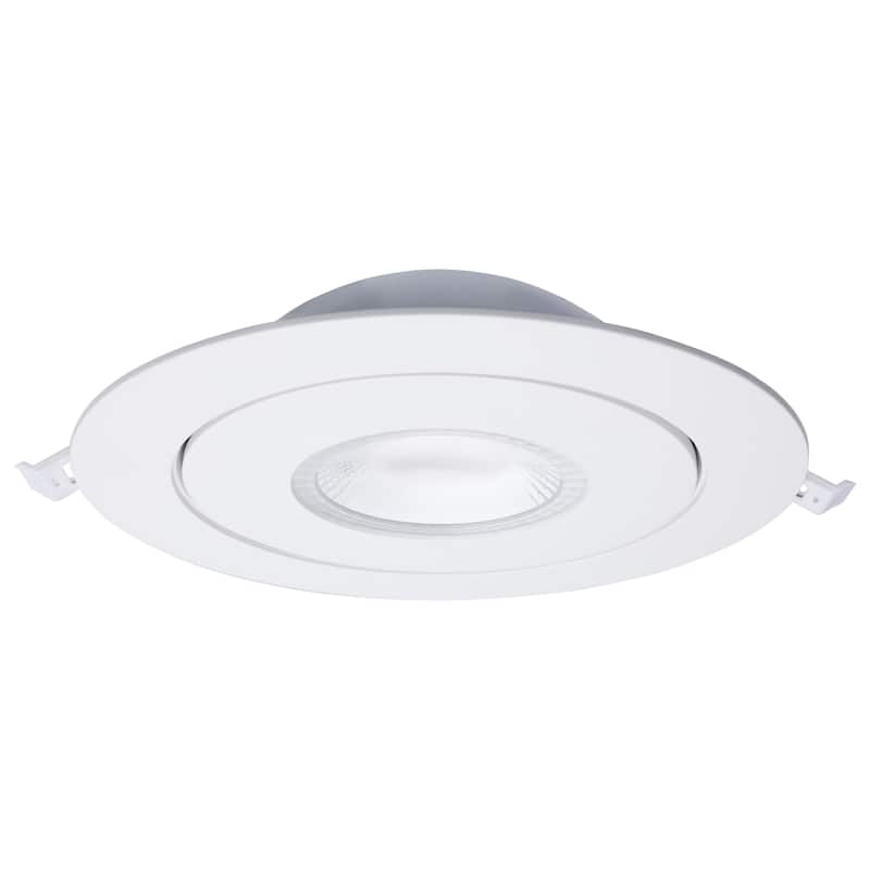 Starfish 15W LED Gimbal Downlight 6 Inch 2700K-5000K RGB Tunable White Remote Driver White