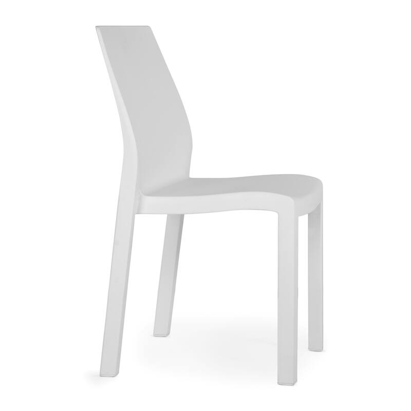 WRGHOME Modern Stacking Patio Dining Side Chair Indoor/Outdoor (Set of 2) - 33.27'' H X 18.50'' W X 21.06'' D