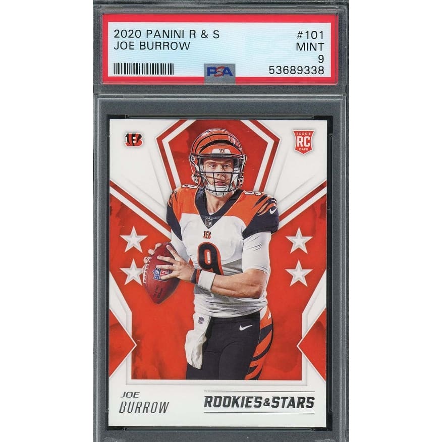 Joe Burrow 2020 Panini Rookies & Stars Football Rookie Card #101 PSA 9 - 8'6" x 11'6"