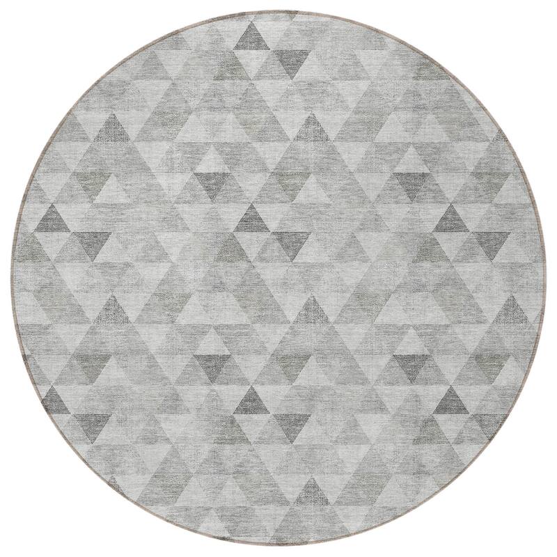 HomeRoots Geometric Transitional Rectangle Outdoor Rug