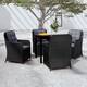 Option Black 31.5" x 31.5" x 29.1" 5-Piece