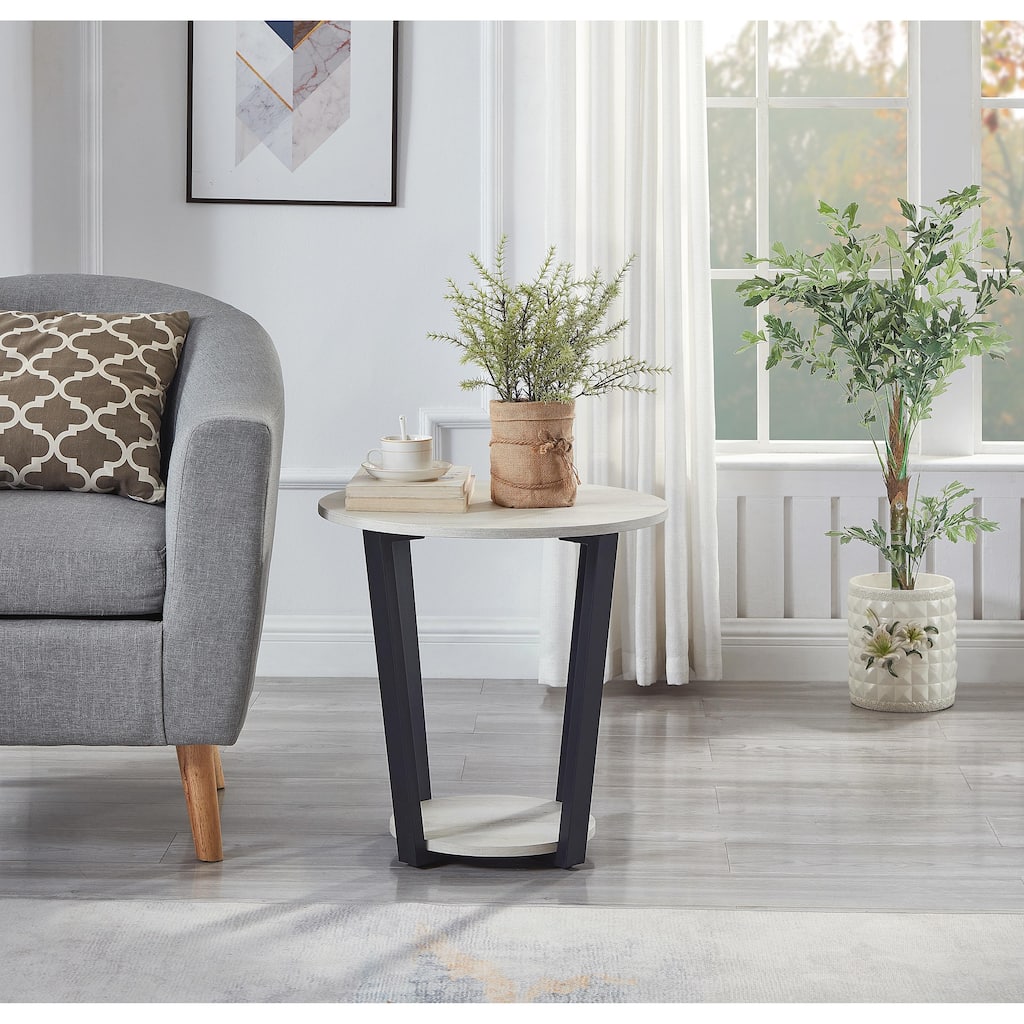 Featured Cocktail Table Off White Tea & Coffee Table Side Table