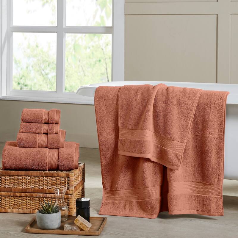 Modern Threads Luxury 6-Piece Cotton Quick-Dry Towel Set