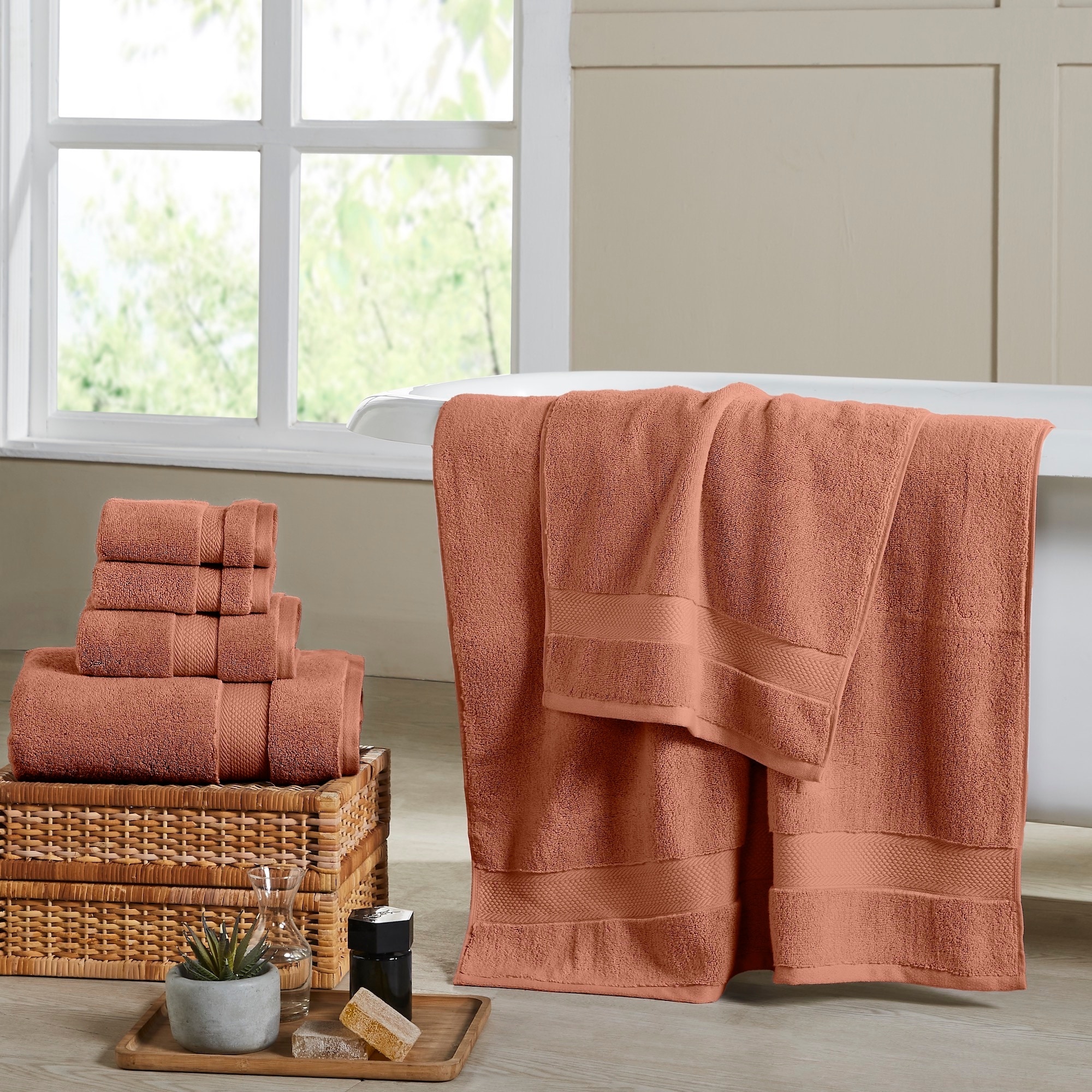 Modern Threads Luxury 6-Piece Cotton Quick-Dry Towel Set